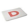 Deny Designs April Lane Art Block Monogram Memory Foam Bath Mat - 2 of 4