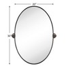 TEHOME Luecinda Pivot Oval Metal Framed Wall Mounted Bathroom Vanity Mirror - 3 of 4