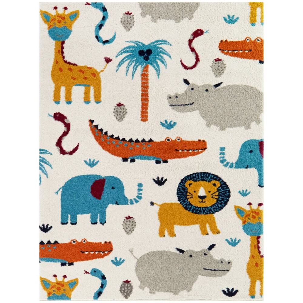 Photos - Area Rug 5'3"x7' Henry Animals Kids' Rug Cream - Balta Rugs