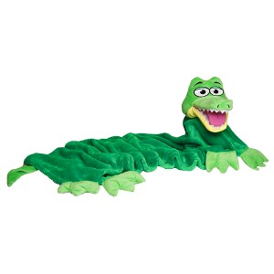 Happy Nappers Cuddleuppets: Gator - Green, 2-In-1: Plush Puppet & Blanket - 1 of 4
