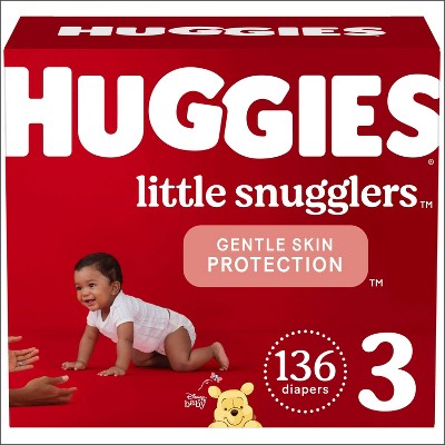 Image of Huggies Little Snugglers Diapers Huge Pack - Size 3 (136ct)