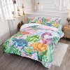 Boersma Comforter Set with Cartoon Dinosaur Print, 1 Comforter and 2 Pillowcases for Boys and Girls Bedroom, All Season Twin - 3 of 4