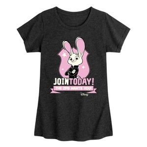 Girls' - Disney - Zpd Wants You Fitted Short Sleeve Graphic T-Shirt - 1 of 4