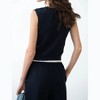Women's V-Neck Knit Vest - Elle Grey - 2 of 2
