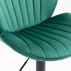 Sapphtopaz Bar Stools Set of 2 Adjustable Upholstered Counter Height Bar Stool with Backs and Footrest Barstools for Kitchen Island, Dining Room - 4 of 4