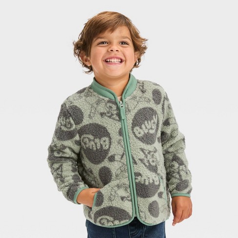 Toddler Boys' Bluey Printed Cardigan - Olive Green 2t : Target