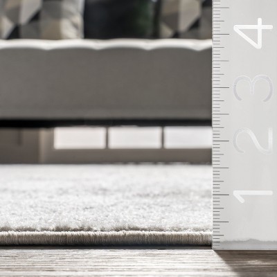 Elegant Gray 8x10 Synthetic Traditional Area Rug