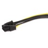 Monoprice SATA Cable - 0.67 Feet - Black | SATA 15pin to 6pin PCI Express Card Power Cable - 2 of 3