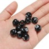 Unique Bargains Smooth Acrylic DIY Craft Sports Ball Beads Black 0.47 Inch 40 Pcs - 4 of 4