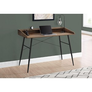 Sapphtopaz Home Office Desks 47.25" Contemporary Computer Desk with Open Storage Shelf and Metal Frame Gaming Desk Office Desk for Home Office - 1 of 4