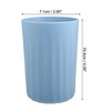 Unique Bargains Bathroom Tumbler with Smooth Lines Wheat Straw Cup for Bathroom for Toothpaste 4.09''x2.80'' 1Pc - 4 of 4