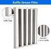 Commercial Range Hood Filters, 6 Pcs 430 Stainless Steel 5 Grooves Commercial Hood Filter for Kitchen Exhaust Hoods - 3 of 4