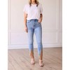 Women's Rhinestone Fringe Skinny Jeans - Grace + Emma - 2 of 2