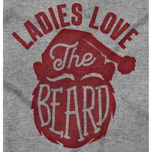Xmas Ladies Love The Beard Santa Mens Graphic T Shirt Tees Brisco Brands - 1 of 4