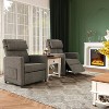 Power Recliner with Massage & Heat, Electric Ergonomic Chair with Overstuffed Tall Back, Padded Seat, 2 Side Pockets & USB Port - 2 of 4