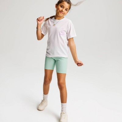 Детские Cat & Jack Girls' Oversized Short Sleeve Graphic Jersey T-Shirt - Cat & Jack™ White L — фото 4
