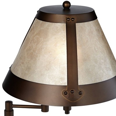 Bronze Adjustable Swing Arm Desk Lamp with USB Port