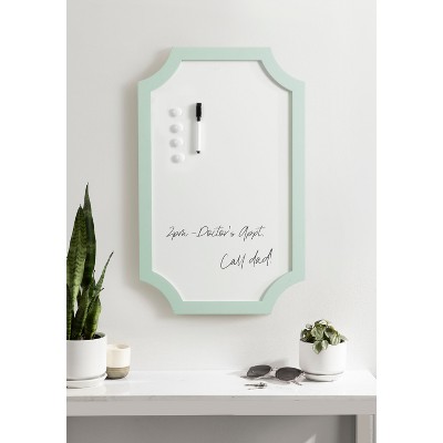 Holbrook Green Magnetic Dry Erase Board with Marker and Magnets
