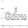Black Bow Jewelry 14k White Gold Florida Gators NCAA Small Pendant - 2 of 3