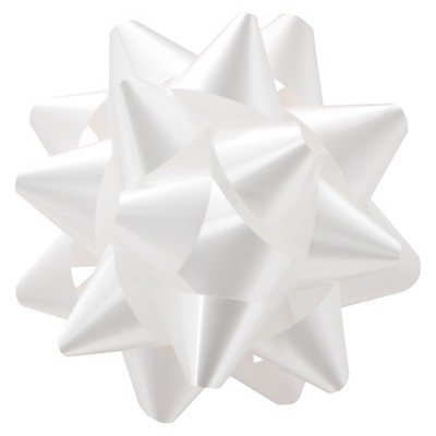 white wrapping bows