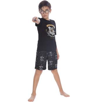 HARRY POTTER Boys Little Hogwarts Wizard Crest Pajama Short Set