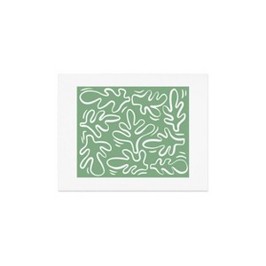 Deny Designs Alilscribble Abstract Greens Framed Art Print - 1 of 4