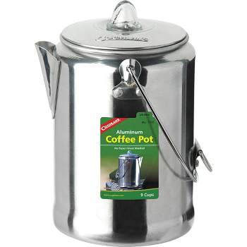Stansport Aluminum Percolator Coffee Pot 9-Cup - Camping Emergency