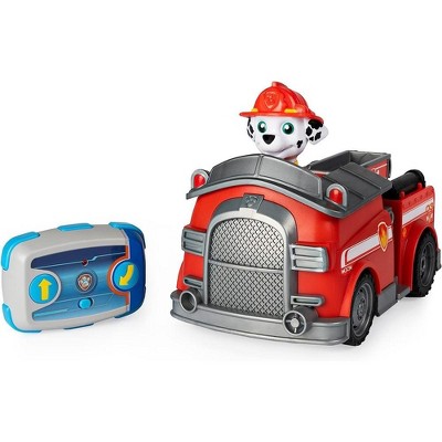 Paw Patrol Brandclub Paw Patrol Marshall Remote Control Fire Truck with 2 Way Steering for Kids Aged 3 and Up