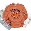Simply Sage Market Coquette Orange Bow Pumpkin Season Garment Dyed Long Sleeve - 3 of 4