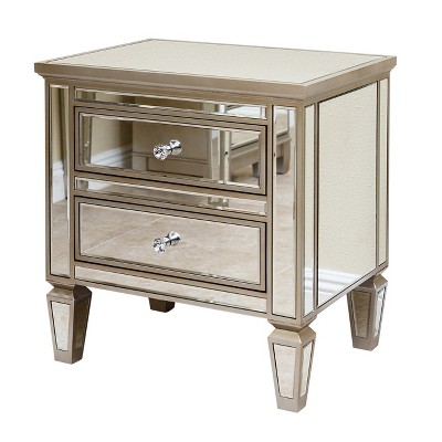 mirrored nightstand target