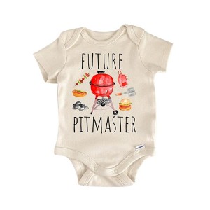 Barbeque Bbq Grill Master Steak Meat - Baby Boy Girl Clothes Infant Onesie® Funny Cute Newborn GS1 - 1 of 4