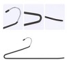 REGALWOVEN Non-Slip Stainless Steel Space Saving Open-Ended Clothes Hangers 10 Pcs - 3 of 4