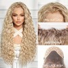 Jessie's Wig Curly Heat Resistant Daily Party Costume 13*3.5 Synthetic Lace Wigs Blonde 28 Inch 1 Pc/Pack - 3 of 4