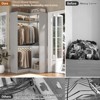 Aheaplus Freestanding Corner Closet Organizer, Closet System with Hanging Rods and Storage Shelves - 4 of 4