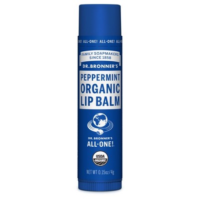 Dr. Bronner&#39;s Organic Lip Balm Peppermint - .15oz