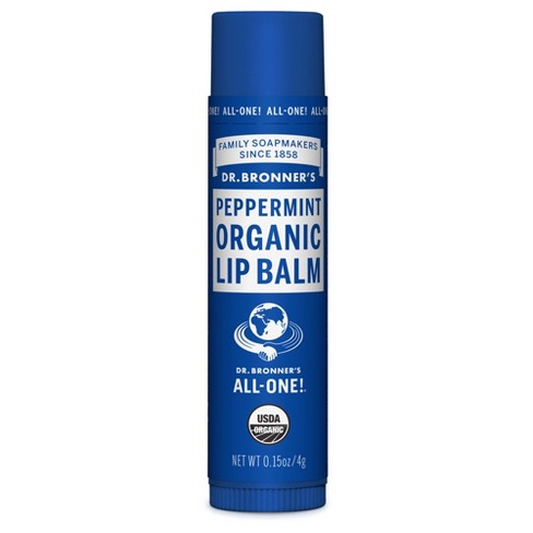 Dr. Bronner's Organic Lip Balm Peppermint - .15oz - image 1 of 4