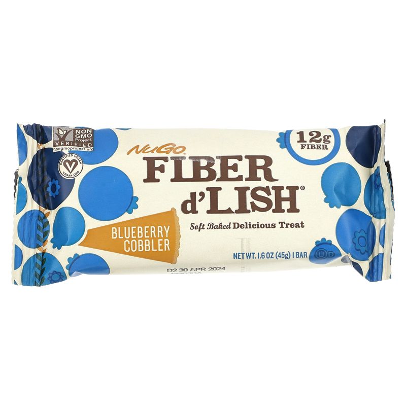 Gnu Foods FiberLove Flavor & Fiber Bars - Blueberry Cobbler - 25.4 oz, 3 of 4