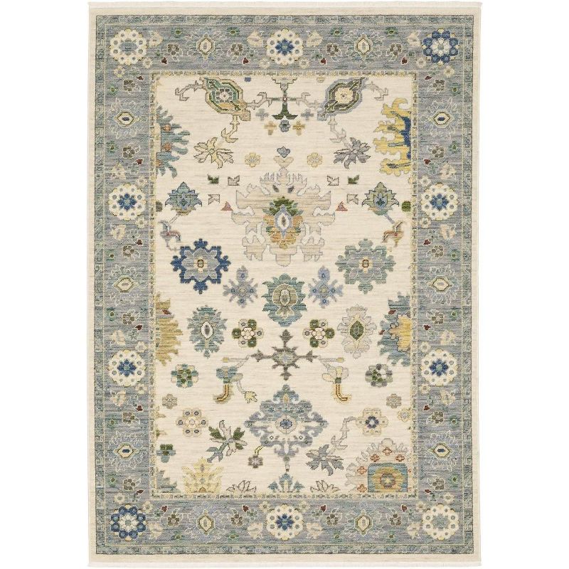 Oriental Weavers Lucca Traditional Rug 846H1 in Ivory Rectangle 7' 10" X 11 ' 1", 1 of 2