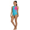 Girl's Danz N Motion 24105C Chayce Leotard Two Tone Keyhole Back - 2 of 4