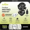 Sun Joe 24 Volt IONMAX Cordless Misting Fan Kit, Indoor or Outdoor, with 6 Gallon Portable Bucket, 60 Square Foot Coverage, 2.0-AH Battery and - 3 of 4
