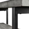 Pomona Metal and Reclaimed Wood Bench Slate Gray - Alaterre Furniture - 3 of 4