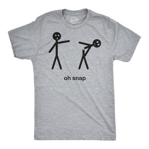 Mens Oh Snap Funny Stick Figure Hilarious Sarcastic Adult Humor Sarcasm T shirt - Crazy Dog Men's T Shirt - 1 of 4