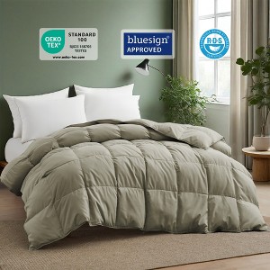 Peace Nest White Goose Down Comforter - Ultra Soft  Noiseless 360 Thread Count Fabric, Lightweight & Medium Weight for All Season - 1 of 4