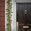 National Tree Company First Traditions Pre-Lit Christmas Evergeen Garland with Pinecones and Berries, Warm White LED Lights, Plug In, 6 ft - 2 of 4