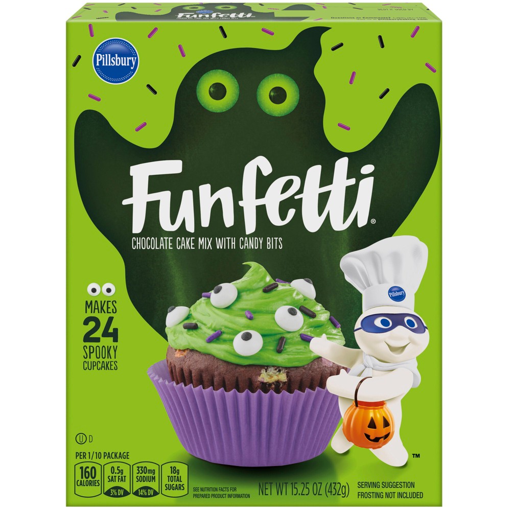 UPC 013300605929 product image for Pillsbury Funfetti Slime Chocolate Cake, 15.25 oz | upcitemdb.com