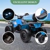 24V Kids Ride on Car, 2 Seater Electric ATV Car, 3 Speed Ride on Toy with LED Lights, 2WD/4WD Power, Music  for Boys Girls - 3 of 4