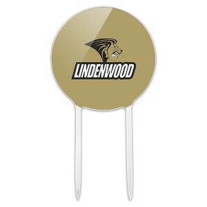 Lindenwood University Secondary Logo Acrylic Cake Topper Party Decoration for Wedding Anniversary Birthday Graduation - 1 of 4