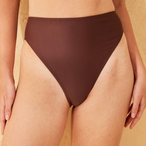 Women's High Waist Extra Cheeky Extra High Leg Bikini Bottom - Wild Fable™ - 1 of 4