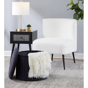 LumiSource Lindsey Folding Ottoman - 1 of 4