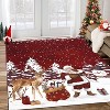 Acekool Christmas Area Rug Machine Washable Xmas Santa Claus Rug - Ultra-Soft Faux Wool with Non-Slip Backing for Living Rooms Decor - 3 of 4